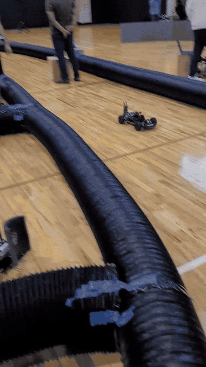 Autonomous driving during the race